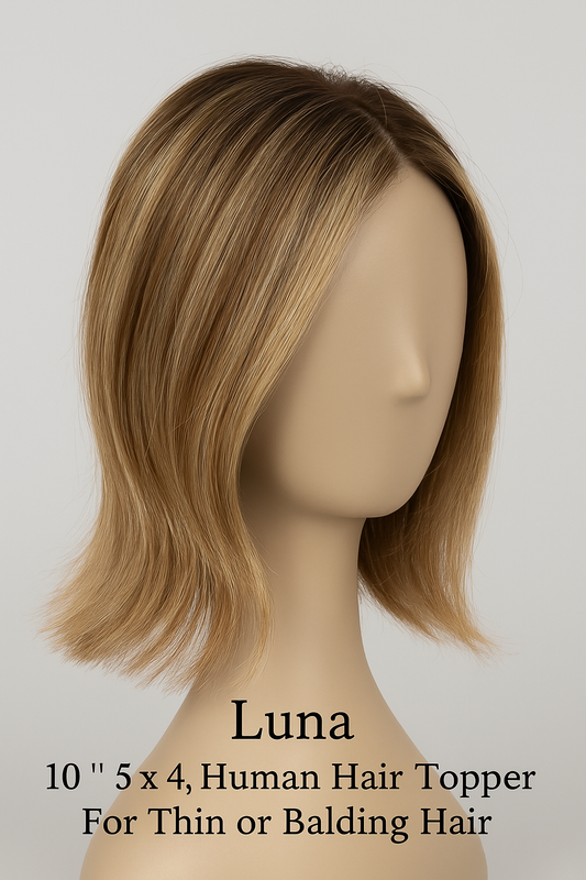 Luna - 10 inch human hair topper